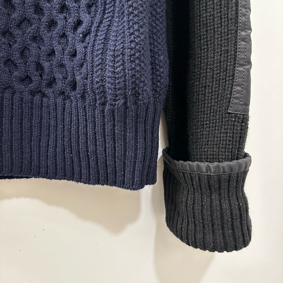 Sacai 18AW Wool Nylon Blend Sweater, Size 2 - Picture 3 of 7